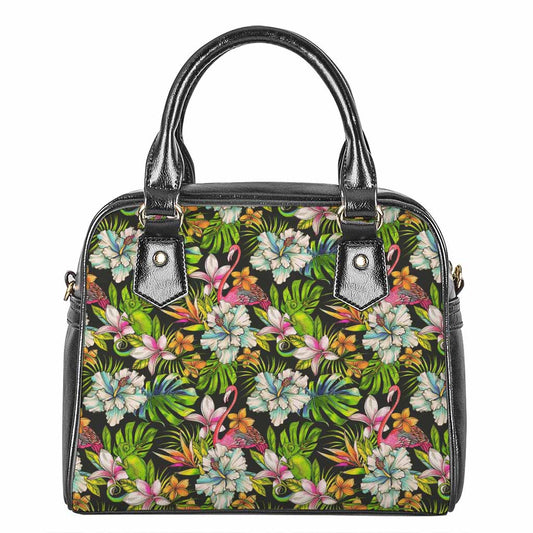 Hawaiian Aloha Tropical Pattern Print Shoulder Handbag