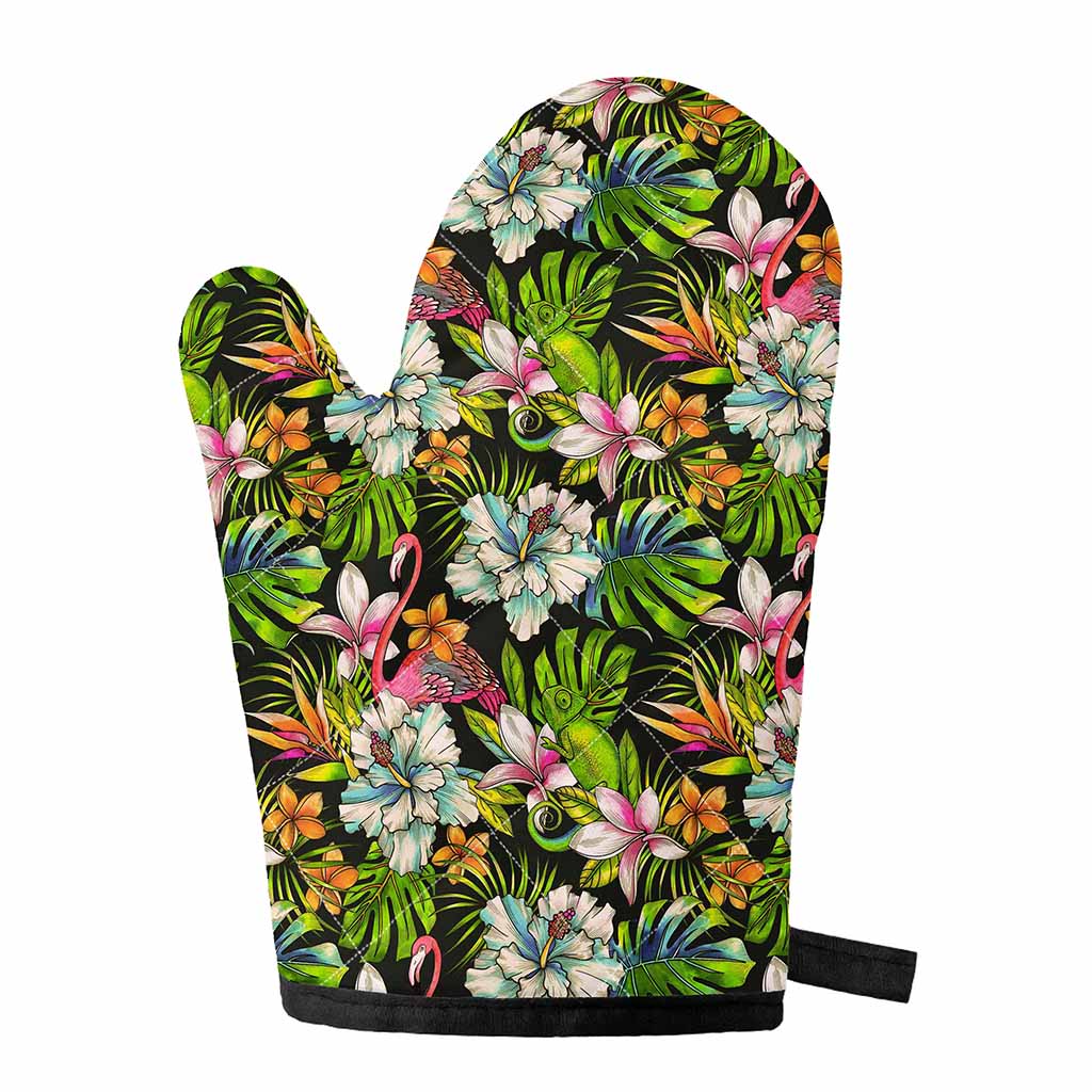 Hawaiian Aloha Tropical Pattern Print Single Oven Mitt