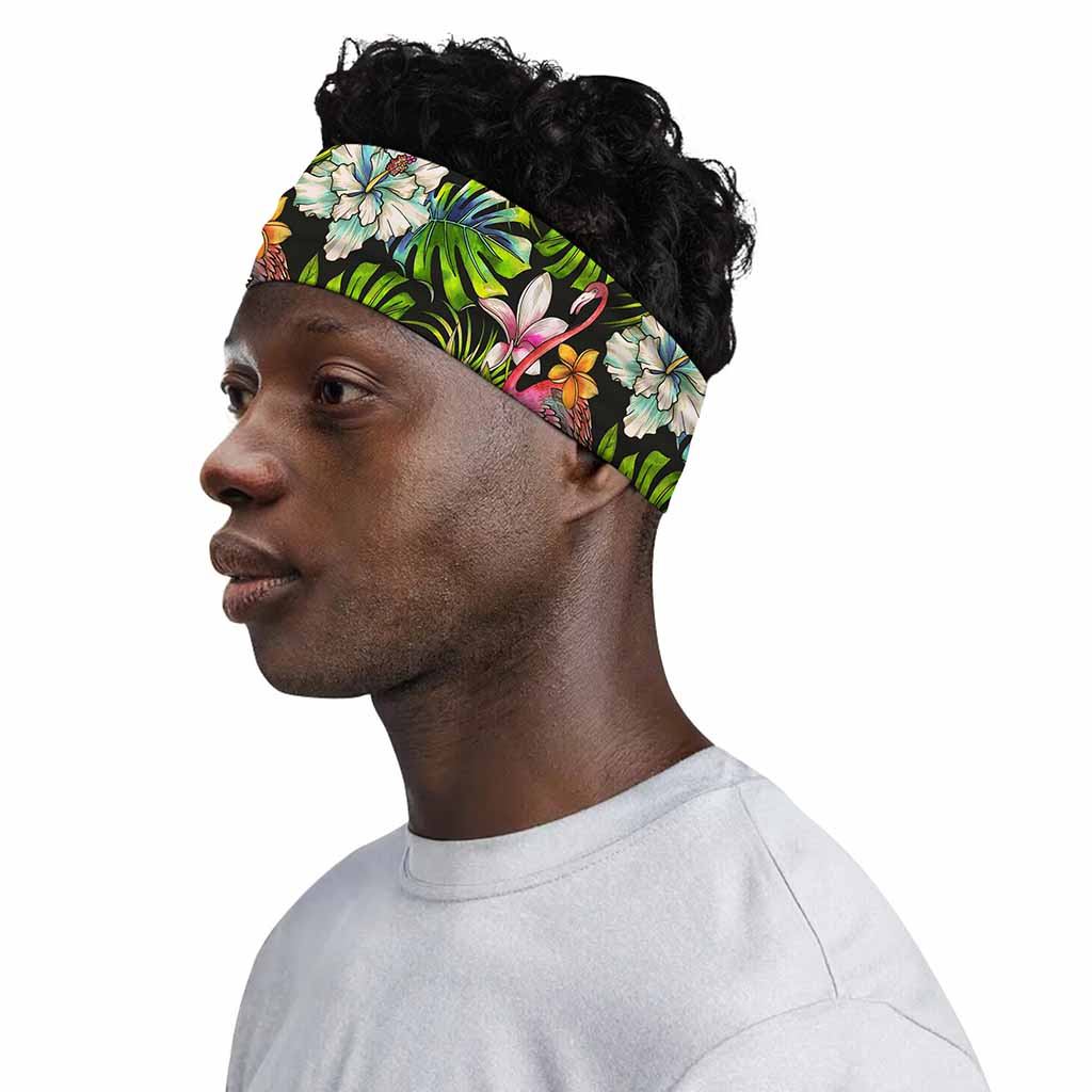 Hawaiian Aloha Tropical Pattern Print Sports Headband