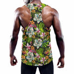 Hawaiian Aloha Tropical Pattern Print Training Tank Top