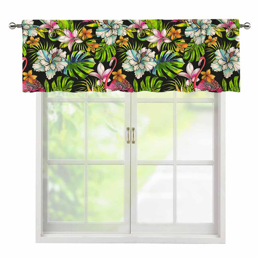 Hawaiian Aloha Tropical Pattern Print Window Valance
