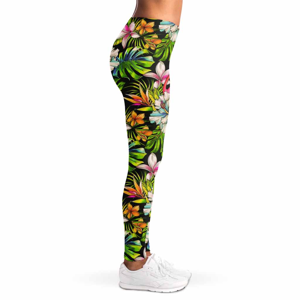 Hawaiian Aloha Tropical Pattern Print Women's Leggings