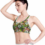 Hawaiian Aloha Tropical Pattern Print Women's Sports Bra