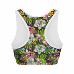 Hawaiian Aloha Tropical Pattern Print Women's Sports Bra