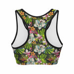 Hawaiian Aloha Tropical Pattern Print Women's Sports Bra