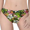 Hawaiian Aloha Tropical Pattern Print Women's Thong