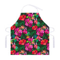 Hawaiian Floral Flowers Pattern Print Adjustable Apron
