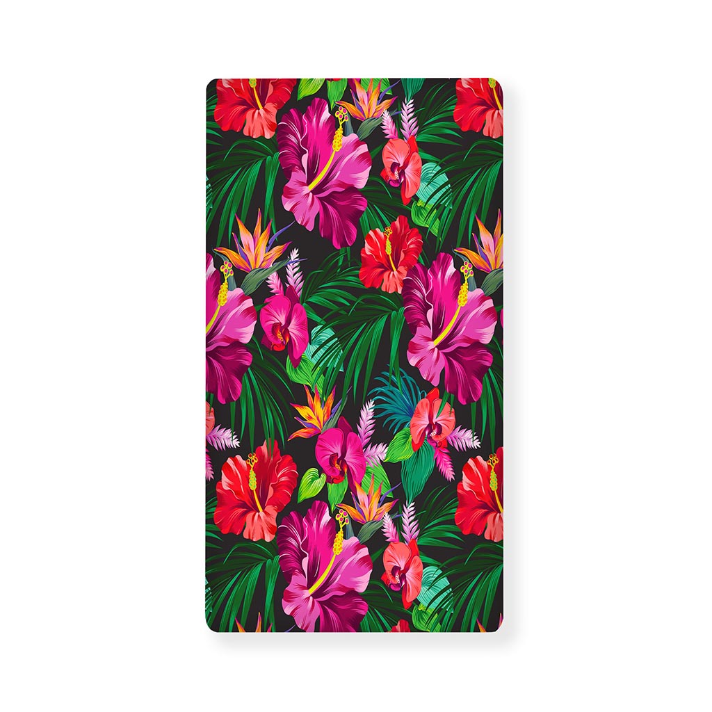 Hawaiian Floral Flowers Pattern Print Baby Crib Sheet