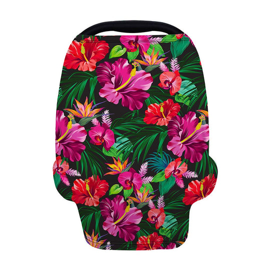 Hawaiian Floral Flowers Pattern Print Baby Seat Cover