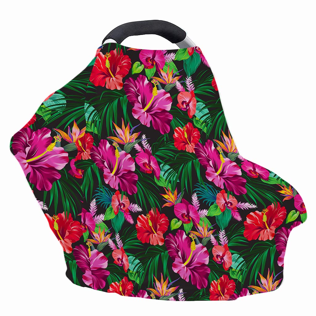 Hawaiian Floral Flowers Pattern Print Baby Seat Cover