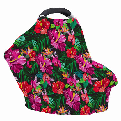 Hawaiian Floral Flowers Pattern Print Baby Seat Cover