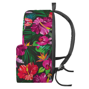 Hawaiian Floral Flowers Pattern Print Backpack