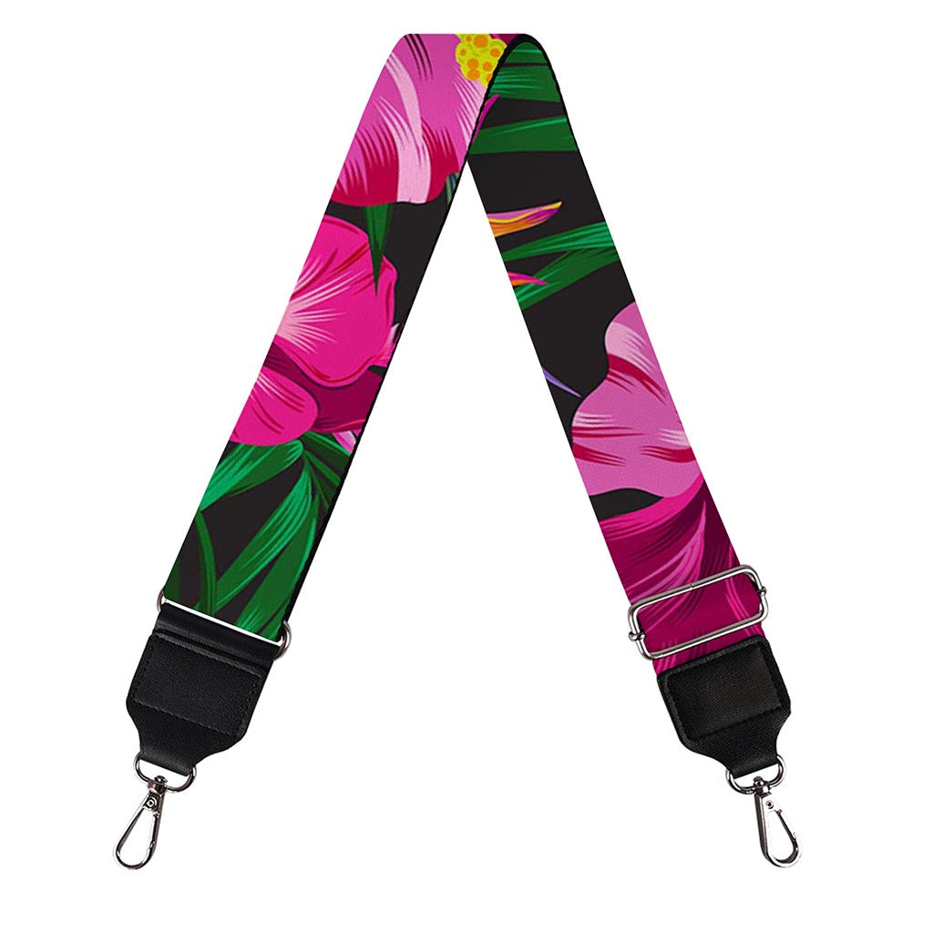 Hawaiian Floral Flowers Pattern Print Bag Strap