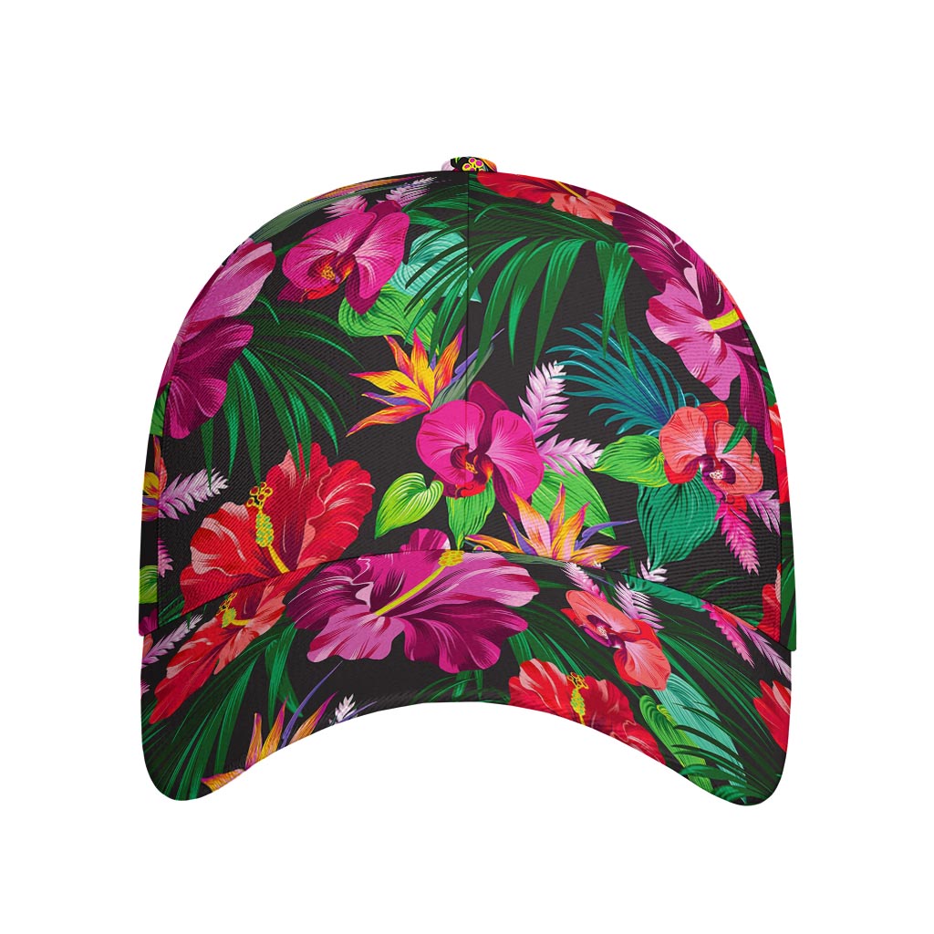Hawaiian Floral Flowers Pattern Print Baseball Cap