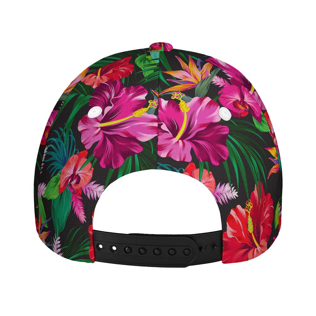 Hawaiian Floral Flowers Pattern Print Baseball Cap