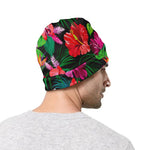 Hawaiian Floral Flowers Pattern Print Beanie