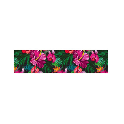 Hawaiian Floral Flowers Pattern Print Bed Runner