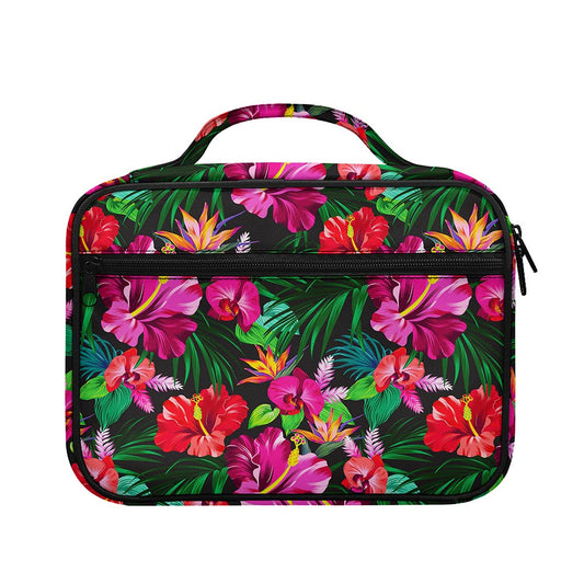 Hawaiian Floral Flowers Pattern Print Briefcase Bible Bag