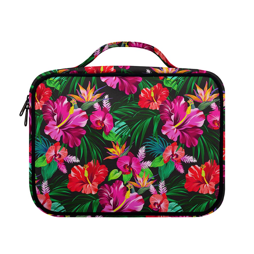 Hawaiian Floral Flowers Pattern Print Briefcase Bible Bag