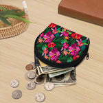 Hawaiian Floral Flowers Pattern Print Coin Purse