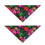 Hawaiian Floral Flowers Pattern Print Dog Bandana