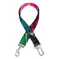 Hawaiian Floral Flowers Pattern Print Dog Seat Belt