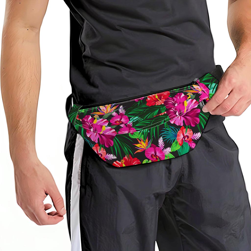 Hawaiian Floral Flowers Pattern Print Fanny Pack
