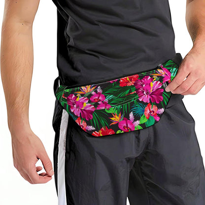 Hawaiian Floral Flowers Pattern Print Fanny Pack