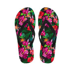 Hawaiian Floral Flowers Pattern Print Flip Flops