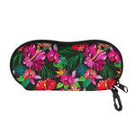 Hawaiian Floral Flowers Pattern Print Glasses Case