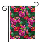 Hawaiian Floral Flowers Pattern Print House Flag