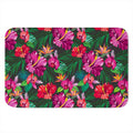 Hawaiian Floral Flowers Pattern Print Indoor Door Mat