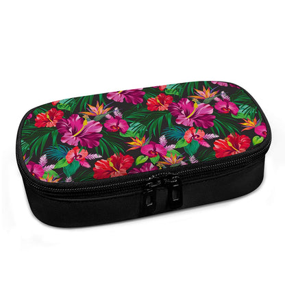 Hawaiian Floral Flowers Pattern Print Insulin Cooler Travel Case