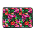 Hawaiian Floral Flowers Pattern Print Kitchen Mat