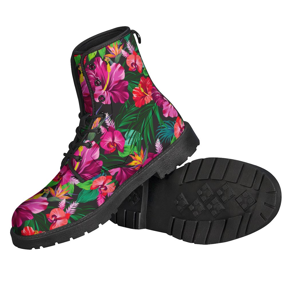 Hawaiian Floral Flowers Pattern Print Backpack