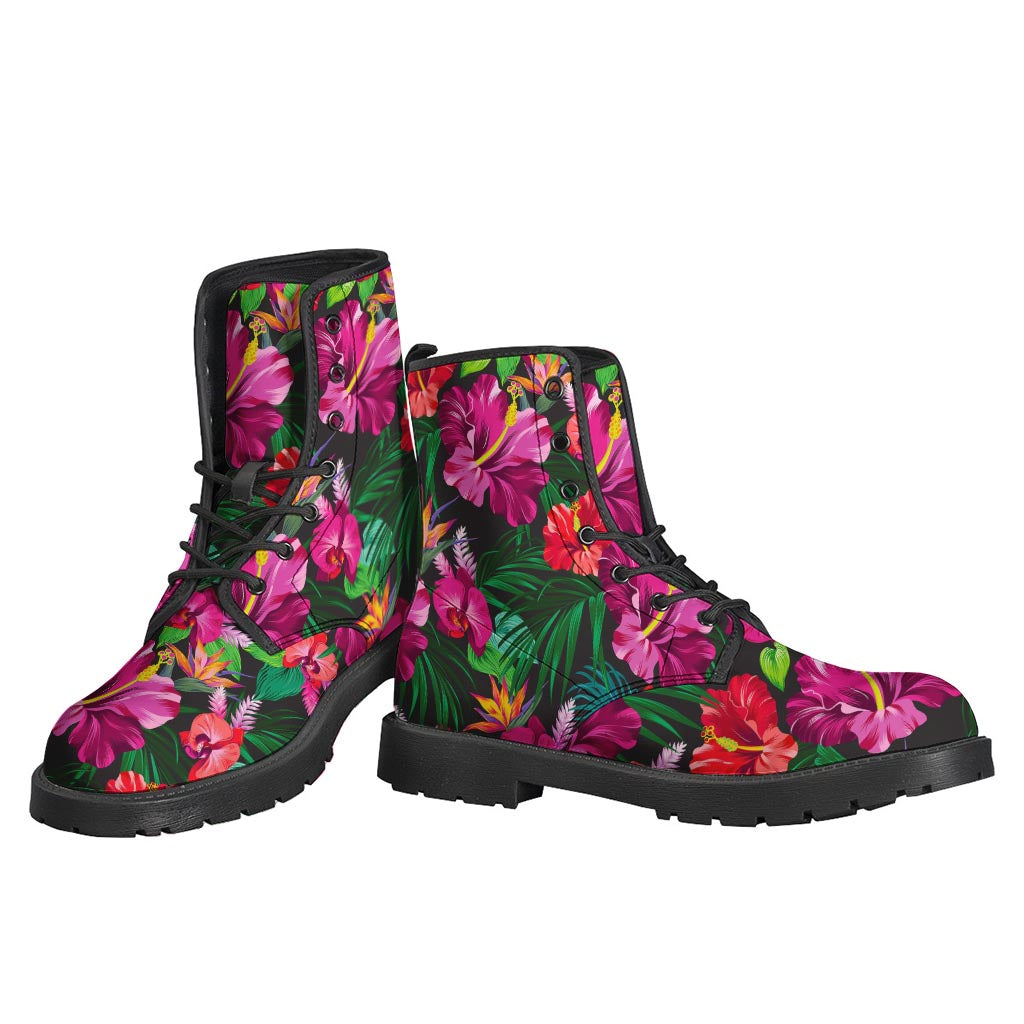 Hawaiian Floral Flowers Pattern Print Backpack