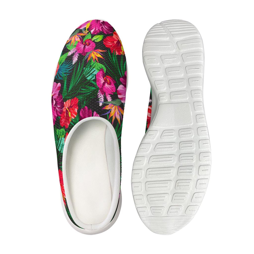 Hawaiian Floral Flowers Pattern Print Mesh Casual Shoes
