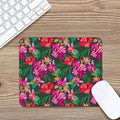 Hawaiian Floral Flowers Pattern Print Mouse Pad