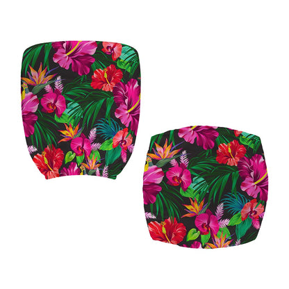 Hawaiian Floral Flowers Pattern Print Office Chair Cover