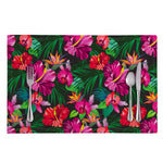 Hawaiian Floral Flowers Pattern Print Placemat
