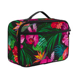 Hawaiian Floral Flowers Pattern Print Portable Lunch Bag
