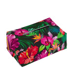 Hawaiian Floral Flowers Pattern Print Rectangle Tissue Box Cover