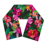 Hawaiian Floral Flowers Pattern Print Scarf