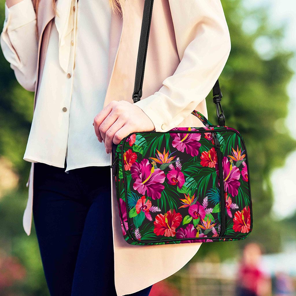 Hawaiian Floral Flowers Pattern Print Shoulder Strap Bible Bag