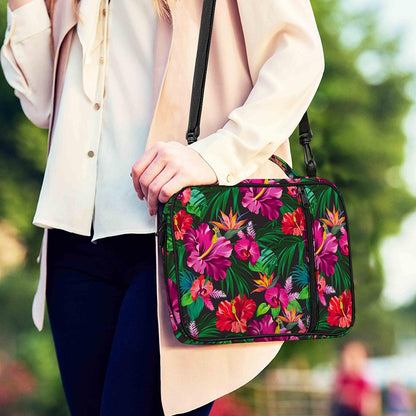 Hawaiian Floral Flowers Pattern Print Shoulder Strap Bible Bag