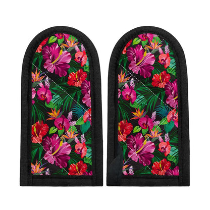 Hawaiian Floral Flowers Pattern Print Skillet Handle Cover