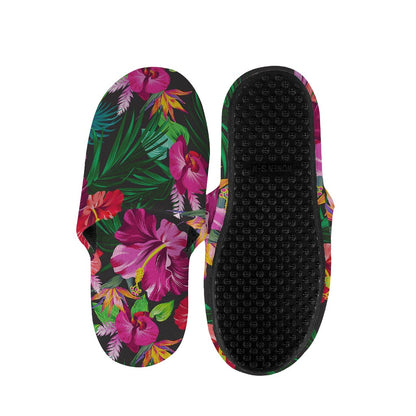 Hawaiian Floral Flowers Pattern Print Slippers