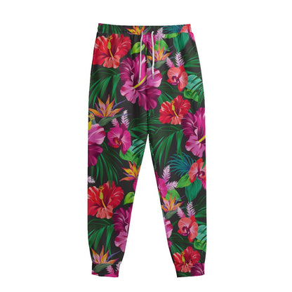 Hawaiian Floral Flowers Pattern Print Sweatpants
