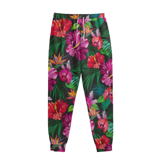 Hawaiian Floral Flowers Pattern Print Sweatpants