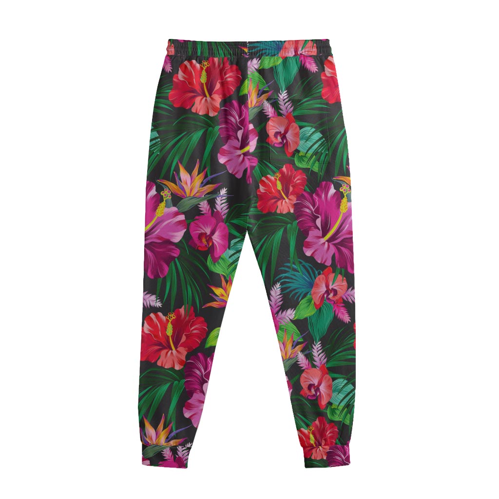 Hawaiian Floral Flowers Pattern Print Sweatpants